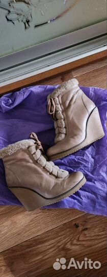 Сапоги кожа зима 36