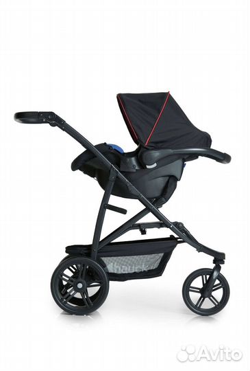 Коляска hauck rapid 3 plus trioset caviar tango