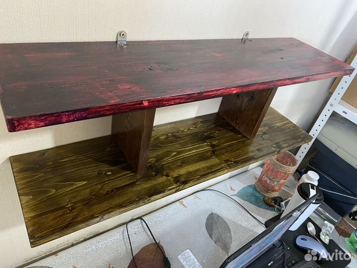 Полка настенная деревянная loft