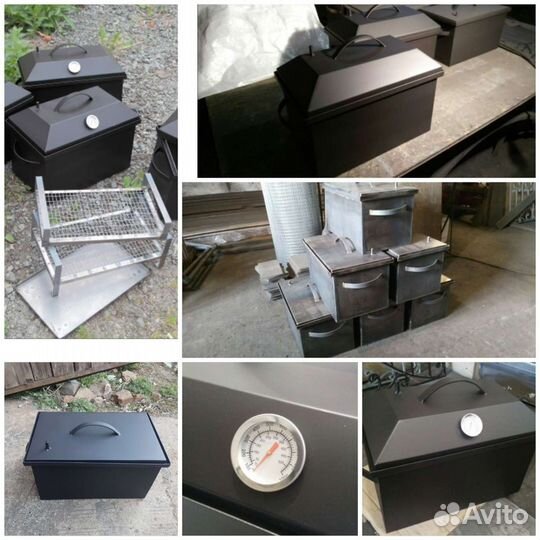 Коптилка горячего копчения для плиты и костра