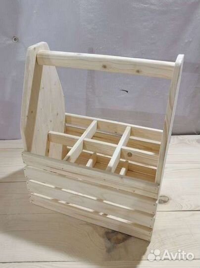 Переноска из дерева, ящик деревянный
