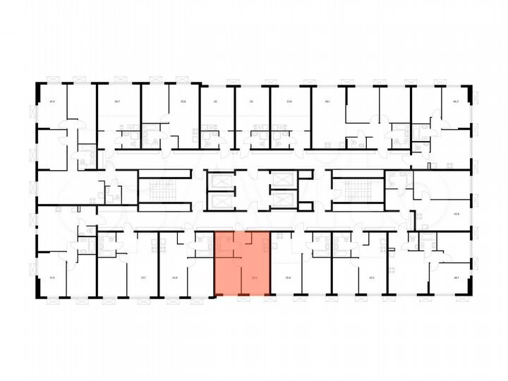 1-к. квартира, 32,2 м², 18/24 эт.