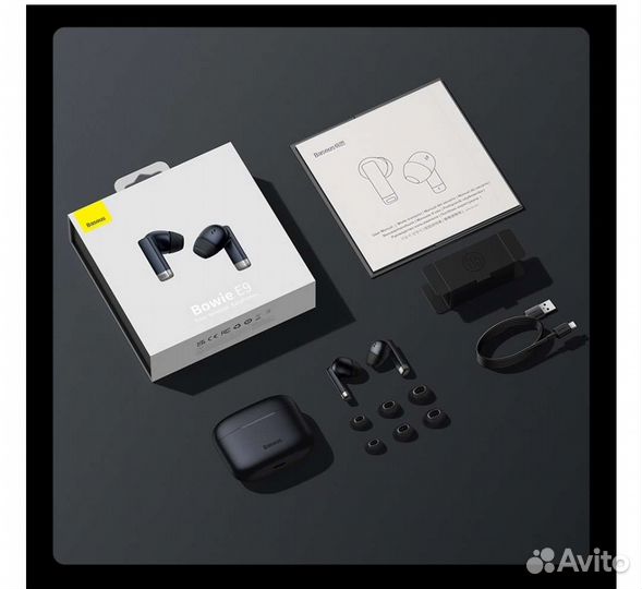 Беспроводные bluetooth наушники baseus Bowie E9