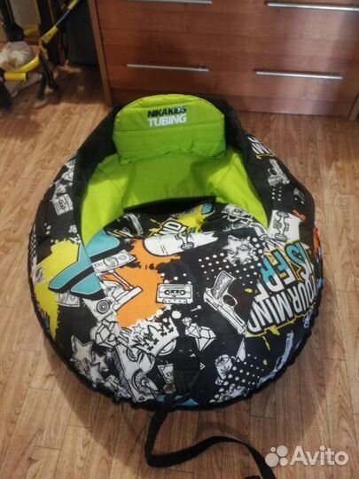 Тюбинг ватрушка со спинкой