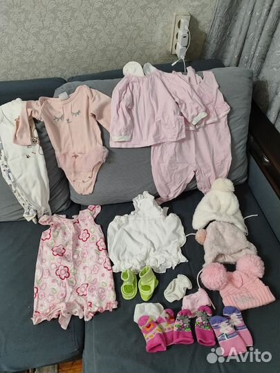 Пакет вещей на девочку от 0 до 6