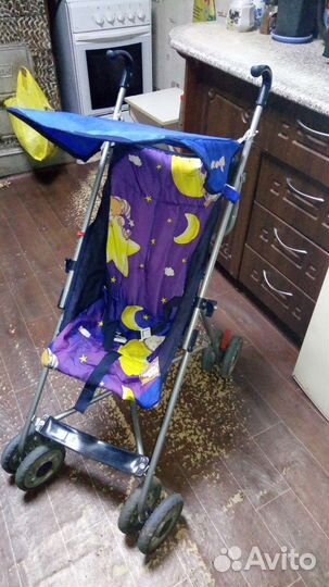 Прогулочная коляска трость бу