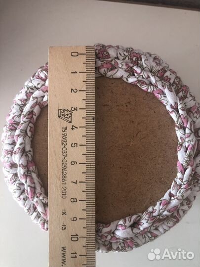 Вязанная корзинка