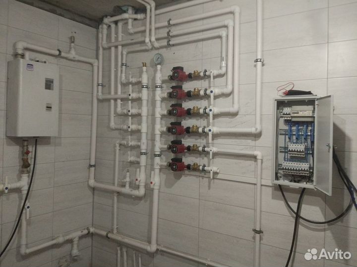 Монтаж водяного теплого пола и систем отопления