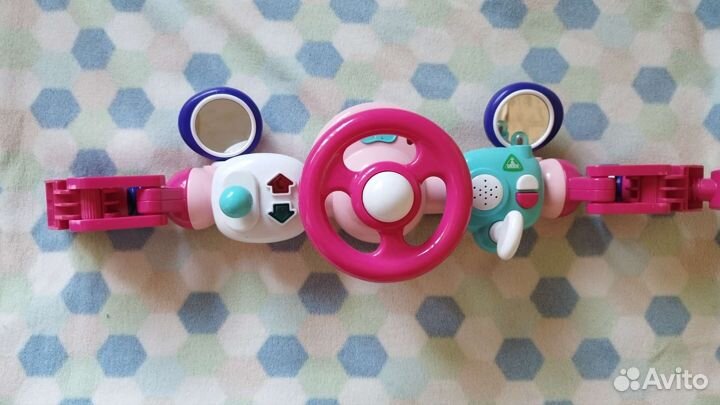 Руль ELC розовый