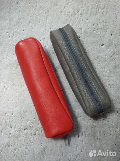 Кожаная косметичка