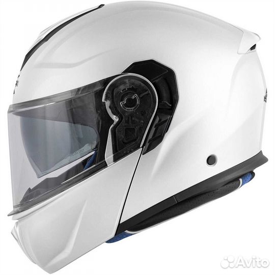 Kappa KV50 B Solid White Modular Motorcycle Мотошл