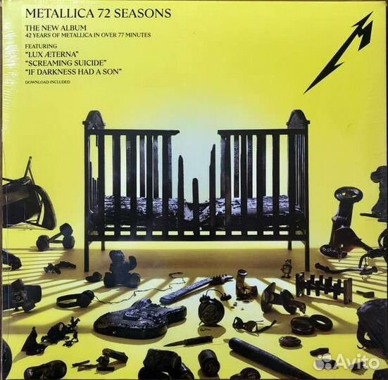 Metallica-72 Seasons Yellow&Black Swirl LP 2023