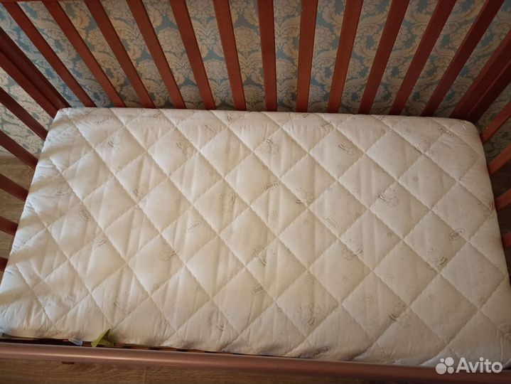 Детская кроватка с матрасом Plitex 120*60