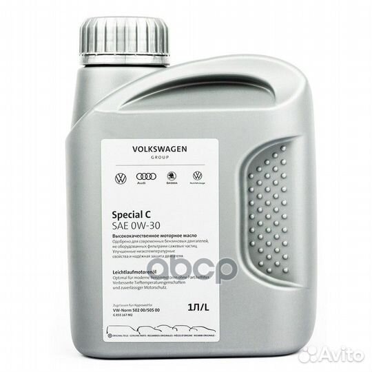 Масло моторное синтетическое 1л 0W-30 Special C