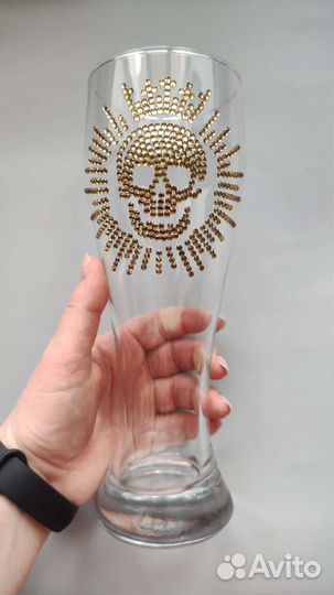 Пивная кружка со стразами