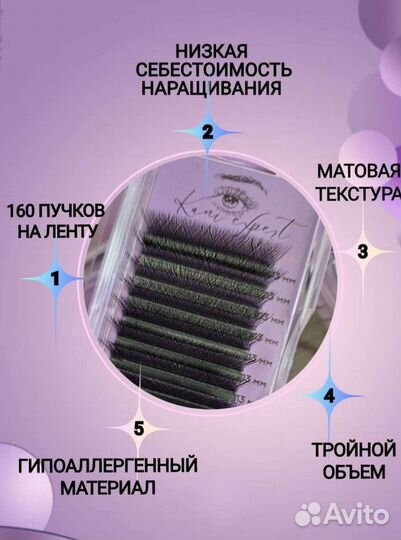 Ресницы для наращивания пучки