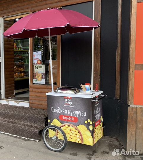 Аппарат тележка для варки кукурузы