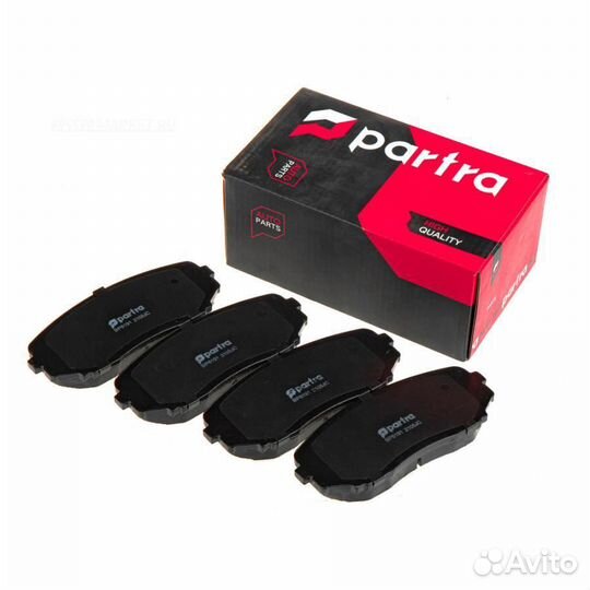 Partra BP6191 Колодки тормозные дисковые перед пра