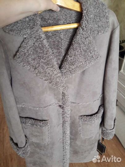 Дубленка эко 54 размер, новая, искуственная