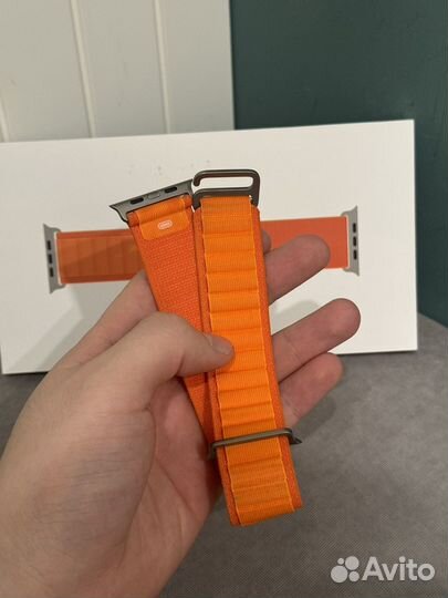 Ремешок для Apple Watch Ultra Orange Alpine Loop