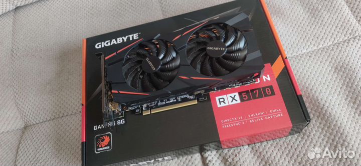 Gigabyte RX 570 8g (гарантия днс)