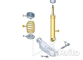 Подвеска Audi A4 B9 ппд
