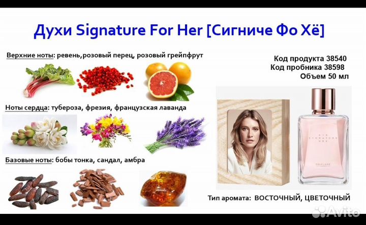 Духи женские и мужские орифлэйм