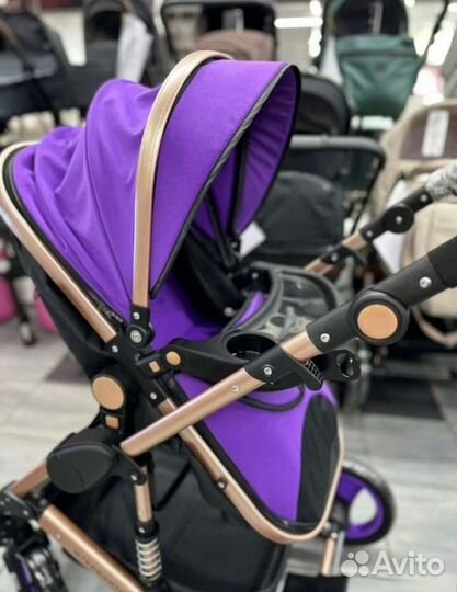 Коляска 3в1 Новая трансформер (яркая)