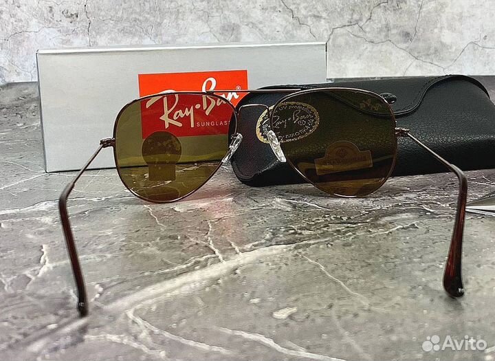 Очки Ray Ban Aviator коричневые