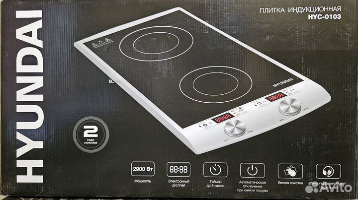 Индукционная плитка Hyundai новая