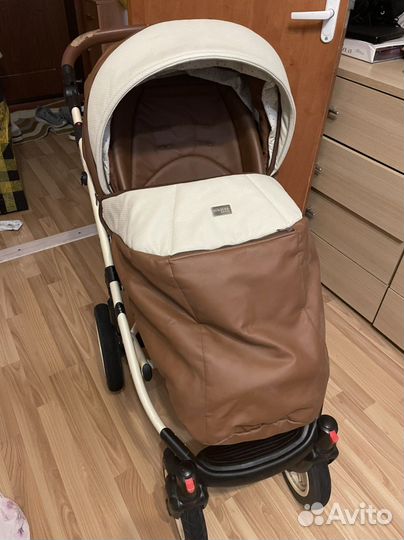 Коляска 2 в 1 эко кожа