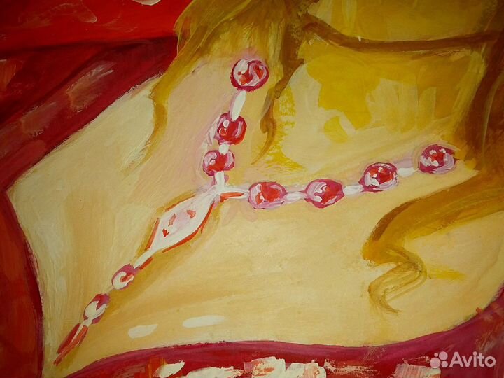 Портрет Женщины в Красном