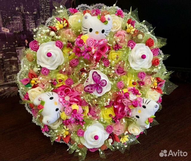 Букетик из мягких игрушек