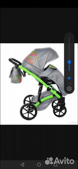 Детские коляски 2 в 1 кожа