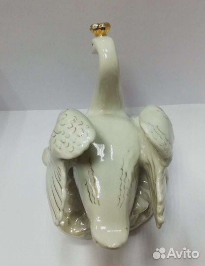 Фарфоровые статуэтки Дулево, рыбка, царевна лебедь