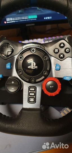 Игровой руль logitech g29 с педалями, коробка