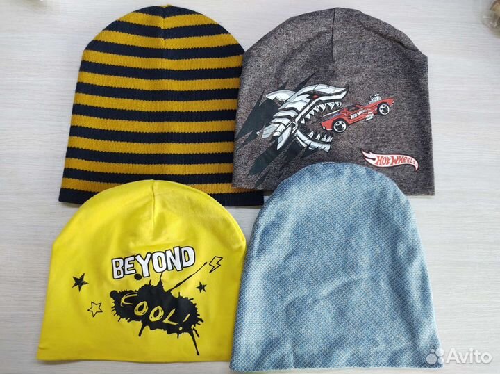 Шапочки, шлем, панамка на разный возраст