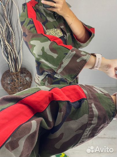 Жакет Zara камуфляж (XS-S-M)