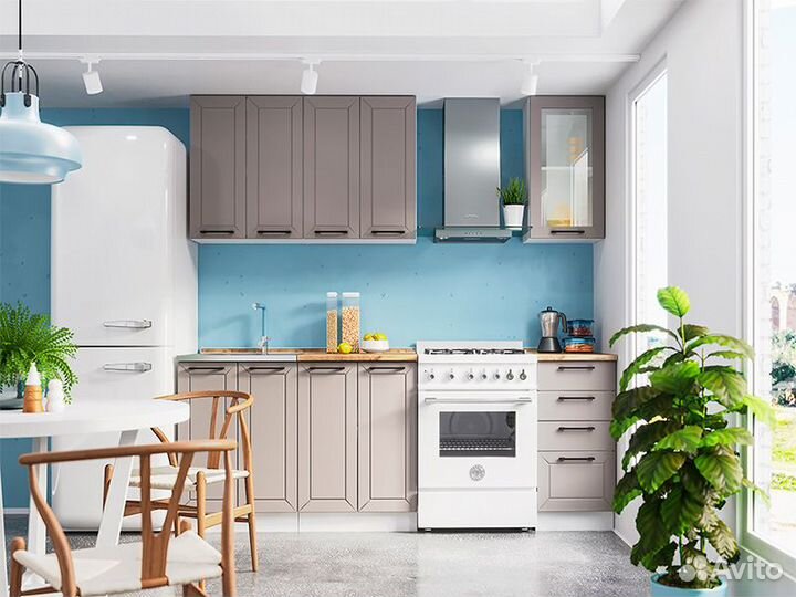 Кухня Кельн корпус швуп 1000 бел фасад швуп 1000 с