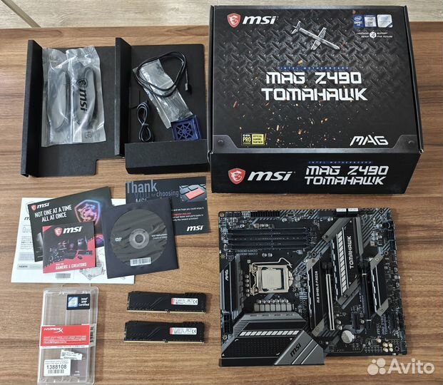 Связка i7-10700KF + MSI MAG Z490 tomahawk + 16Gb