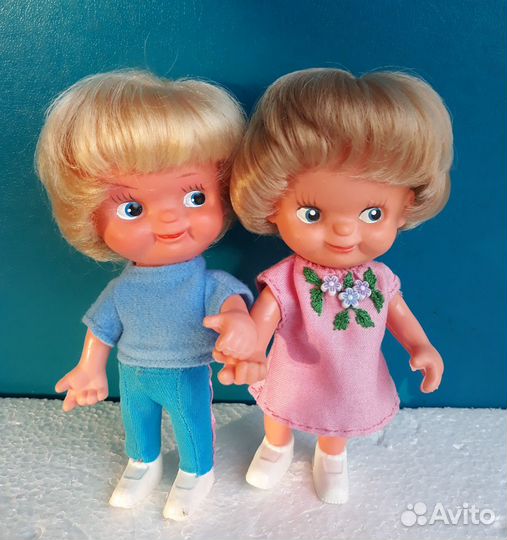 Кукла копытка мальчик и девочка гдр