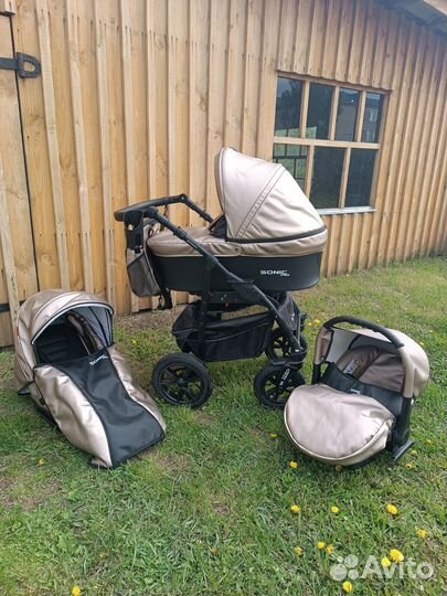Коляска 3в1 sonic verdi plus