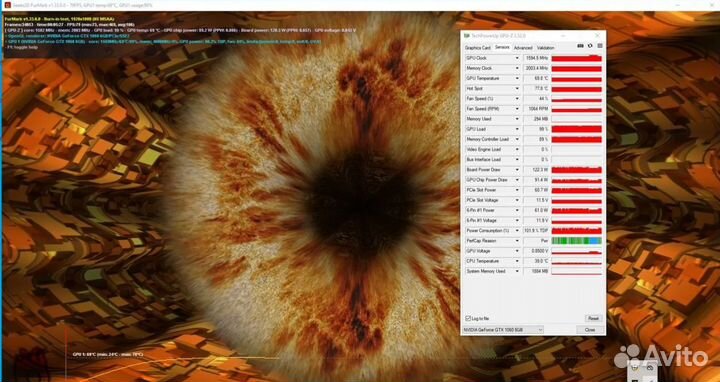 Видеокарта gtx 1060 6 gb palit jetstream бу