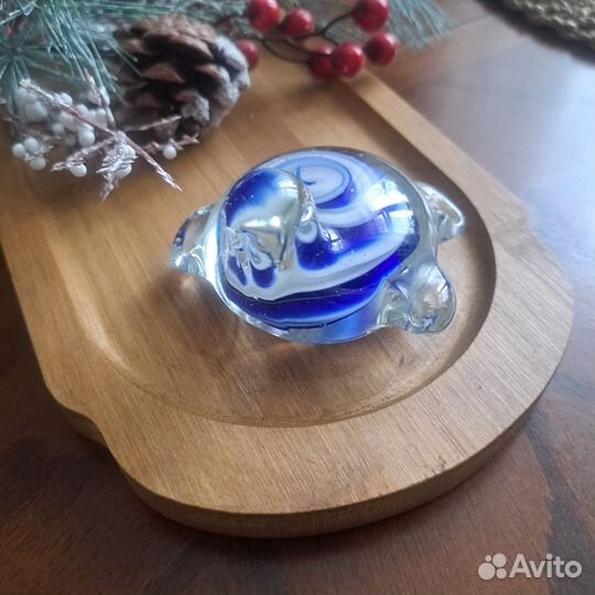 Фигурка черепашки цветное стекло,декор