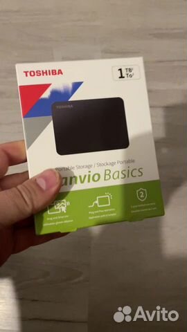 Новый HDD toshiba Canvio Basics 1Tb Оригинал