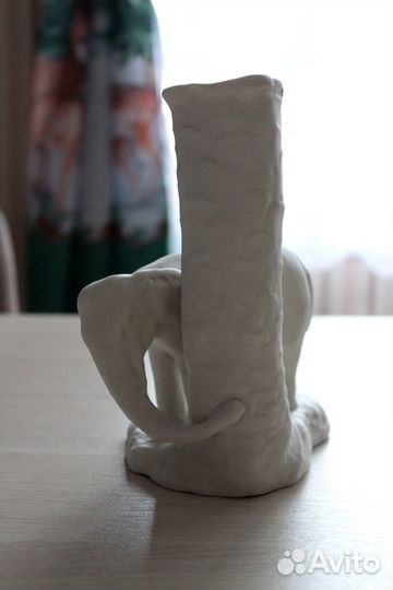 Статуэтка карандашница Слон у дерева, бисквит