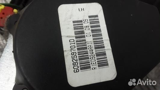 Ремень безопасности с пиропатроном сиденья передне