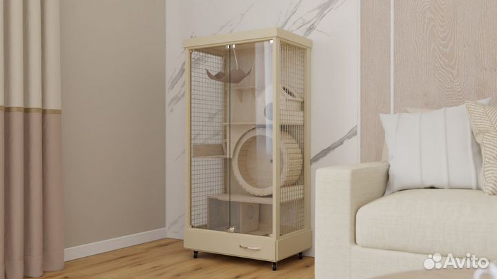 Клетка Витрина для шиншилл Дегу грызунов хорька Р5