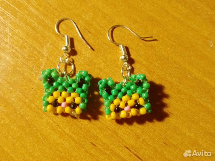 Серьги из бисера