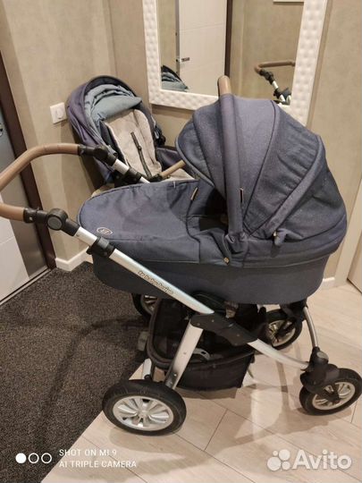 Польская коляска baby design dotty denim 2в1
